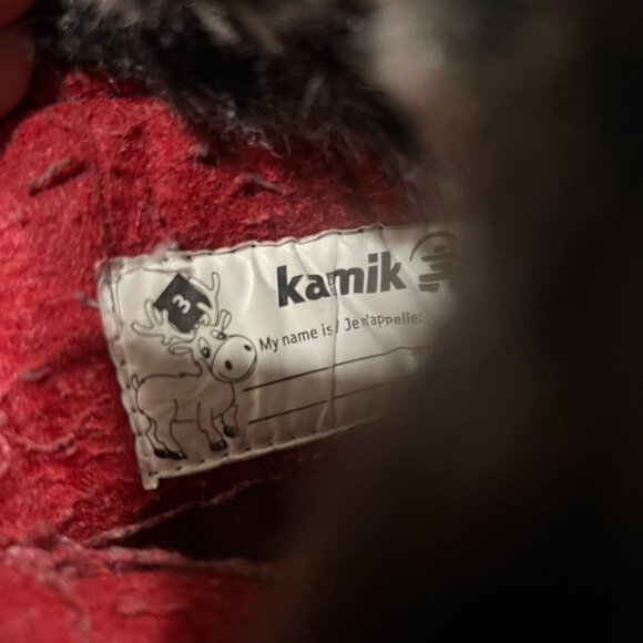 Kamik Powdery 2 Girls Youth Pink Black Snow Boots Waterproof Insulated Size 3 - Picture 8 of 9